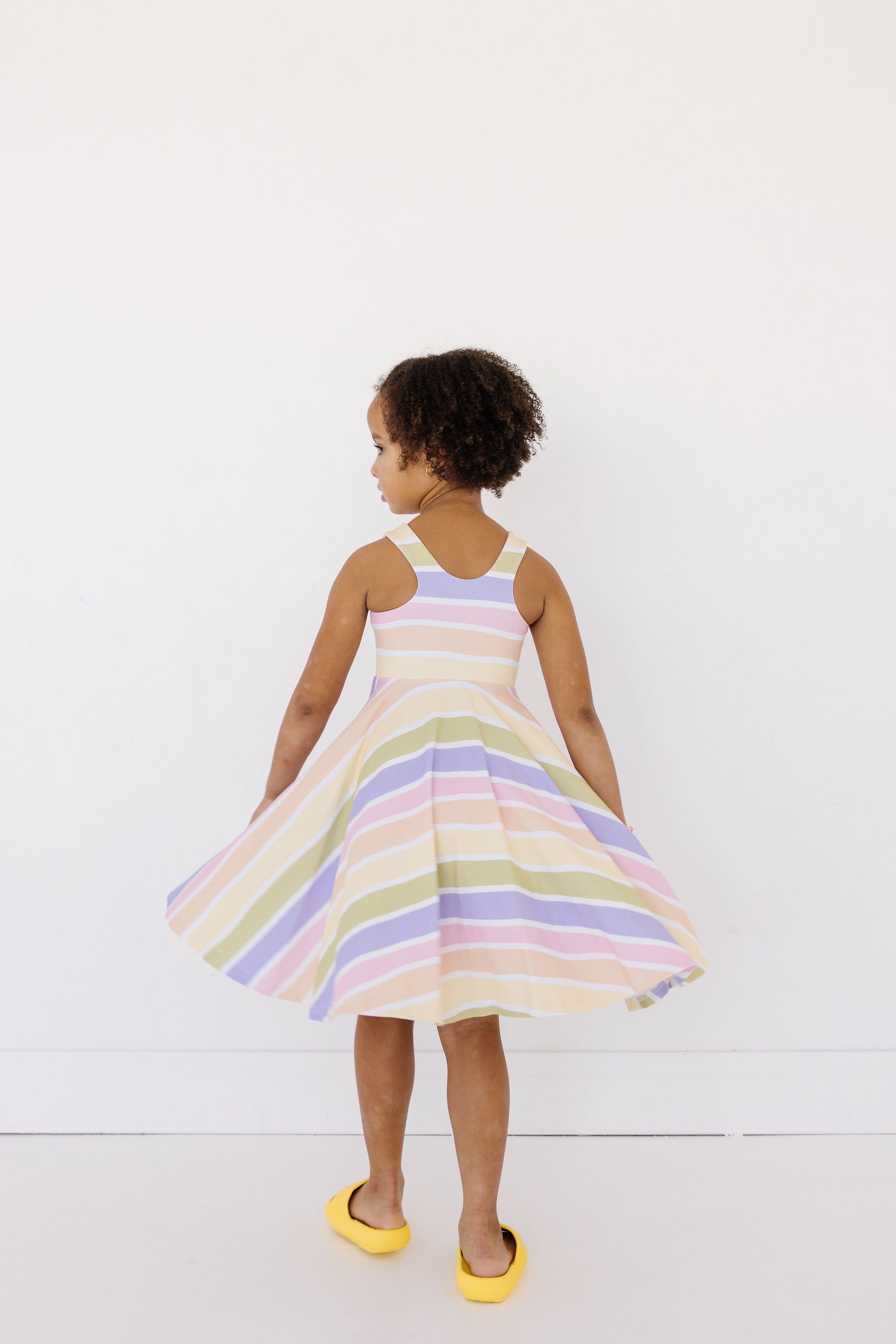 TILLIE DRESS - VINTAGE RAINBOW