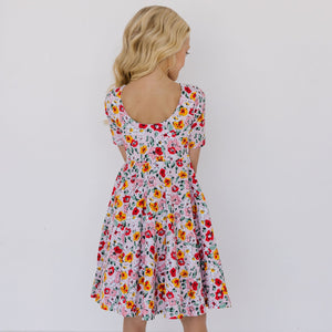 MATTIE DRESS - PINK POPPY