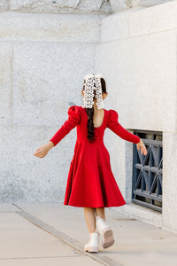 L/S AMALIE DRESS - RED