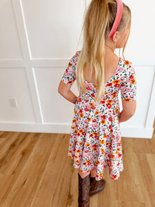 MATTIE DRESS - PINK POPPY