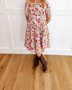 MATTIE DRESS - PINK POPPY