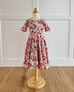 MATTIE DRESS - PINK POPPY