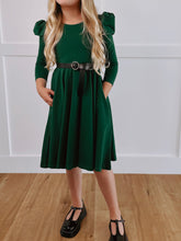 Load image into Gallery viewer, L/S AMALIE DRESS - HUNTER