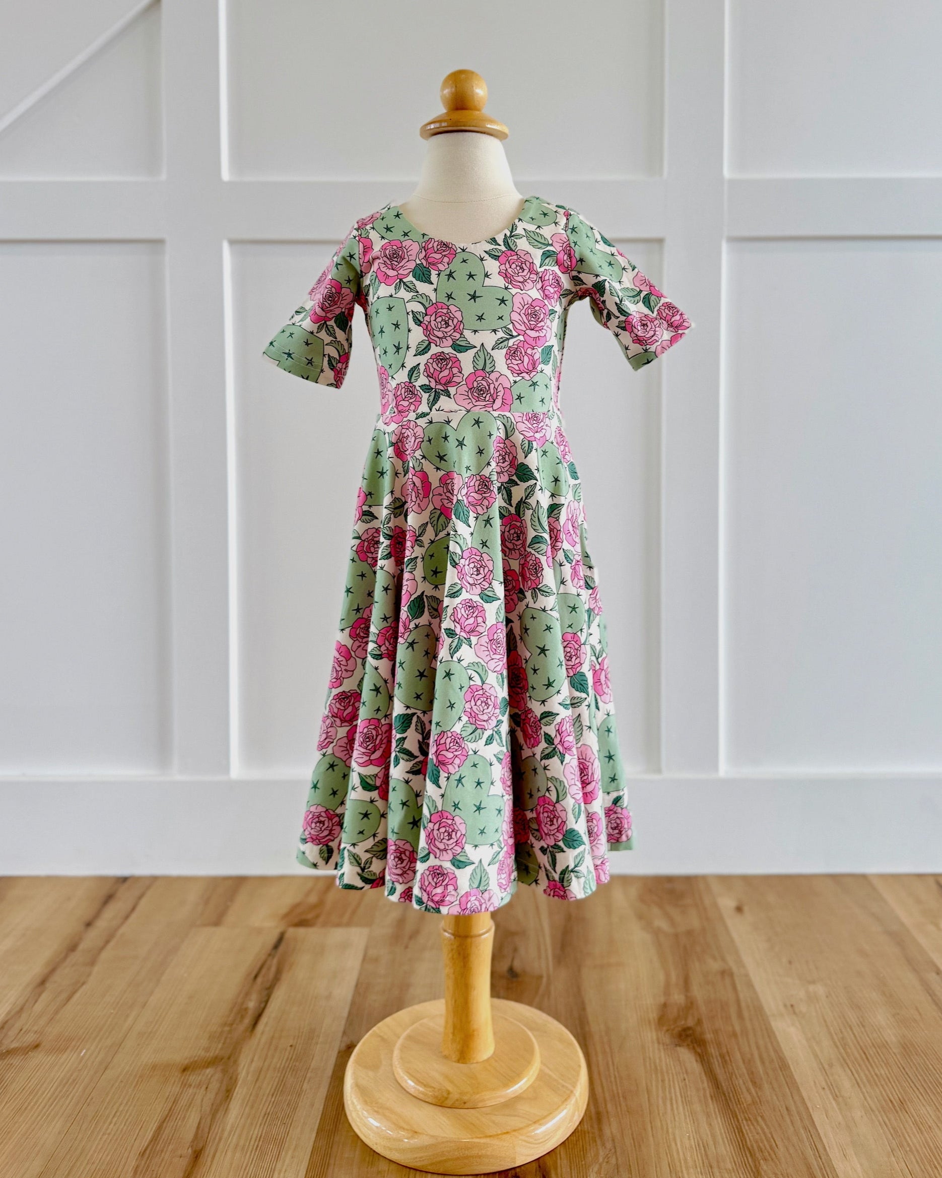 MATTIE DRESS - PRICKLY ROSE