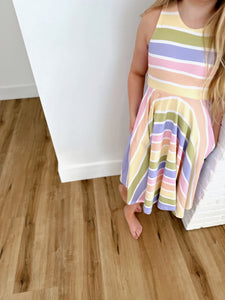 TILLIE DRESS - VINTAGE RAINBOW